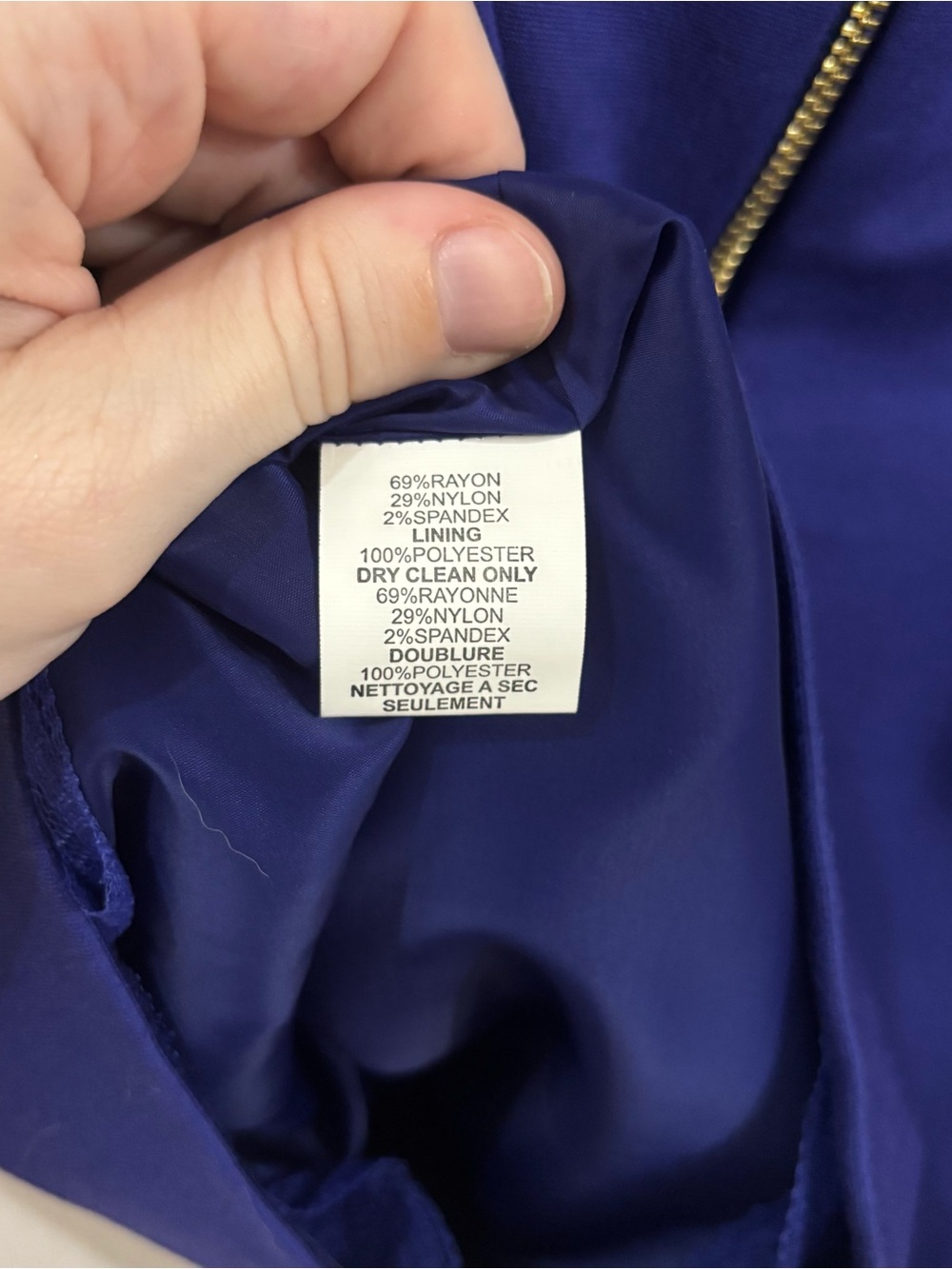 Trina Turk Classic Women's Pencil Skirt in Cobalt Blue - Picture 4 of 6